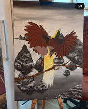 Exterior mural wall painting